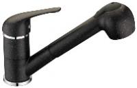 Смеситель для кухонной мойки Laveo Daga BLG_769D с выдвижным изливом черный