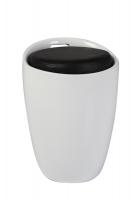 Пуф SIGNAL JIM белый/черный