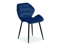 Стул SIGNAL CHIC MATT VELVET 63 античный розовый/черный New