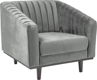 Интерьерное кресло Signal Asprey Velvet 1 (серый)