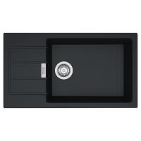 Мойка с сифоном тектонайт S2D Slim 611-78 XL черный Franke (143.0627.384)