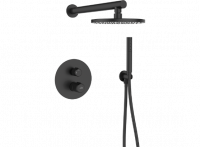 Душевая система Laveo Pretto BAO_701P скрытого монтажа черный