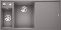 Мойка из силгр. Blanco AXIA III 6 S-F алюметаллик (чаша слева), доска стекло