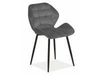 Стул SIGNAL CHIC MATT VELVET 48 желтый/черный New