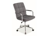 Кресло компьютерное SIGNAL Q-022 VELVET серый