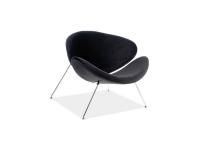 Кресло SIGNAL MAJOR VELVET CHROM черный