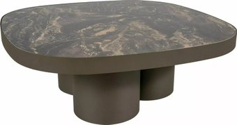 Журнальный столик Signal Stella A Ceramic (черный Vulcano/медный)