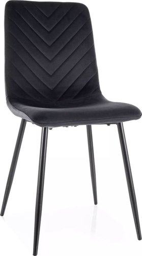 Стул Signal Daren Velvet Bluvel 19 (черный/черный)