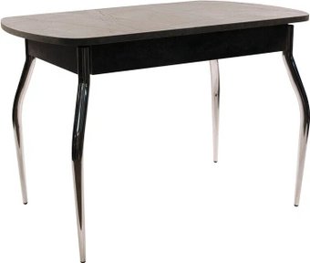 Кухонный стол ВВР Пластиковый 110x70 (каспий серый/изогнутое)