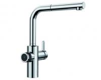 Смеситель BLANCO EVOL-S Volume хром, рычаг справа