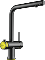 Смеситель OMOIKIRI Hotaru-Y латунь/вороненая сталь/желтый