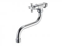 Кран водоразборный настеный с поворот. изливом, хром JIK13-A102-A SOLONE (Кран цинковый) (G.LAUF)