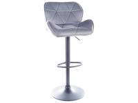 Стул барный SIGNAL COLIN B H-2 VELVET зеленый/черный New