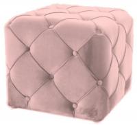 Пуф SIGNAL AVIVA K VELVET Bluvel 52, античный розовый/венге New