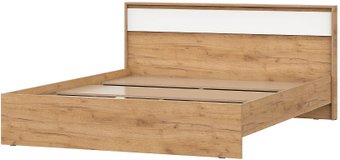 Кровать NN мебель МС Некст К 160х200 (дуб золотой/белый)