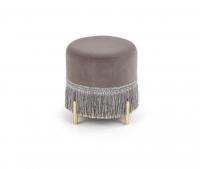 Пуф HALMAR COSBY серый/золотой