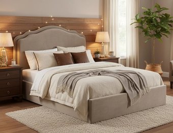 Кровать Signal Florencja Velvet Bluvel 40 160/200 (темно-бежевый)