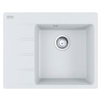 Мойка с сифоном гранит CNG 611-62 TL белый, правая (в/у) Franke (114.0630.457)