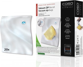 Пакеты вакуумные CASO Vacu Zip 20x23 150 мкм 20 шт