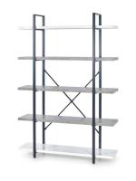 Стеллаж HALMAR STONNO REG2 белый/серый, 120/33/178