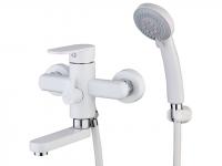 Смеситель для ванны с лит. изливом, бел. NOB3-A128YW G.Lauf (Смеситель цинковый)