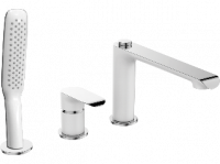Смеситель на борт ванны Laveo Alea BLE_613D белый