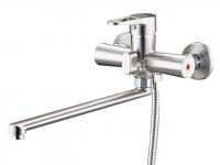 Смеситель для ванны с пл.из. D35, сатин. NUD7-A045KH G.lauf (Смеситель цинковый)