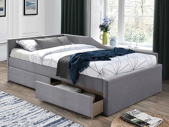 Кровать-тахта Signal Eliot Velvet 120х200 (серый)