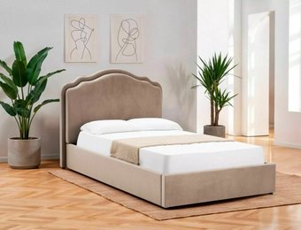 Кровать Signal Florencja Velvet Bluvel 40 140/200 (темно-бежевый)