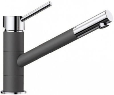 Смеситель BLANCO KANO темная скала/хром