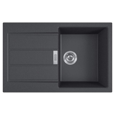 Мойка с сифоном тектонайт S2D 611-78 черный Franke (143.0621.190)