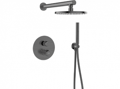 Душевая система Laveo Pretto BAO_901P скрытого монтажа графит