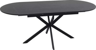 Кухонный стол Signal Gaston ceramic 140-180/100 (черный/черный)