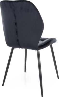 Стул Signal Rick Velvet Bluvel 19 (черный/черный)