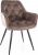Стул с подлокотниками Signal Cherry Velvet Bluvel 38 (капучино/черный) Стул с подлокотниками Signal Cherry Velvet Bluvel 38 (капучино/черный)