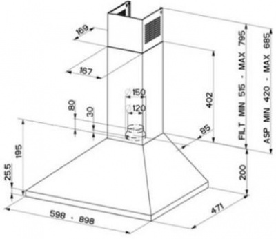Вытяжка Faber INCA LUX GLASS EG8 X/WH A52