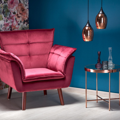 Кресло HALMAR REZZO бордовый