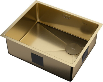 Кухонная мойка ZorG Zerox 54 U / IF Side SF PVD Gold