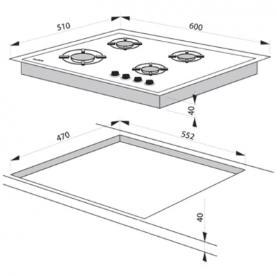 Газовая панель Hansa BHKS6113
