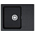 Мойка с сифоном тектонайт OID 611-62 черный Franke (114.0498.008)