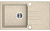 Мойка кухонная Laveo Celia SBC_411T прямоугольная бежевый