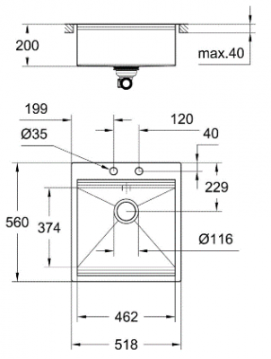 Кухонная мойка Grohe K800 (31583SD1)