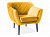 Кресло SIGNAL KARO 1 VELVET Bluvel68 карри/венге New