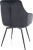 Стул с подлокотниками Signal Servio Velvet Bluvel 19 (черный/черный)