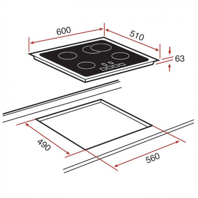 Индукционная панель Weissgauff HI 642 BY