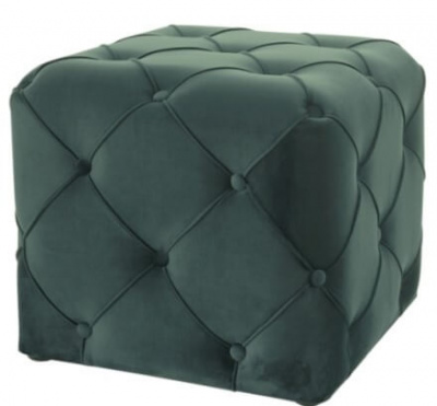 Пуф SIGNAL AVIVA K VELVET Bluvel 78, зеленый/венге New