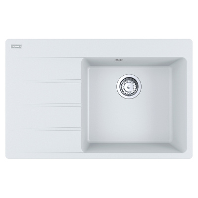 Мойка с сифоном гранит CNG 611-78 TL белый, левая (в/у) Franke (114.0630.465)