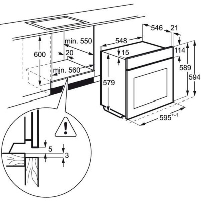 Электрический духовой шкаф AEG BSR882320W