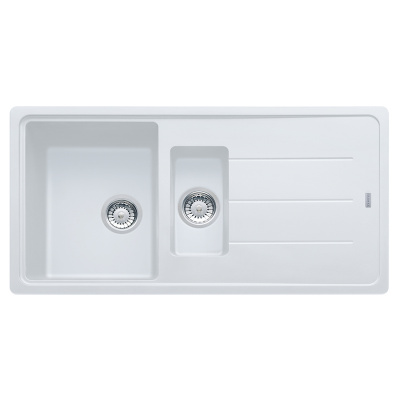 Мойка с сифоном гранит BFG 651 белый Franke (114.0365.349)