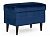 Пуф SIGNAL RON VELVET темно-синий/венге